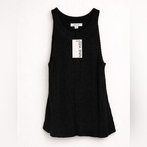 Nine West Black Sleeveless Knit Tank Top